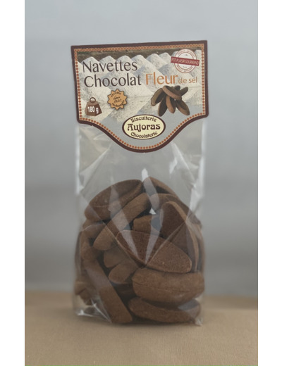 Navettes chocolat fleur de sel, 180g