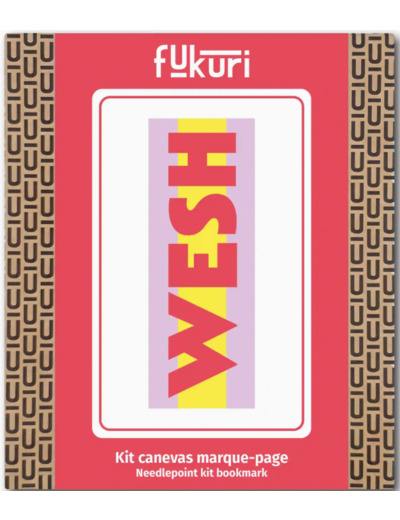 Kit Canevas - DIY -  marque page Wesh