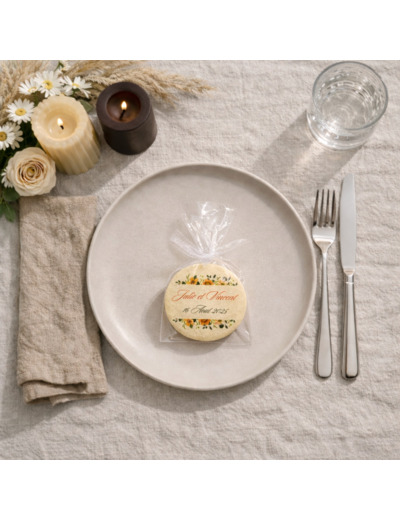 Biscuits personnalisés – cadeau invité mariage