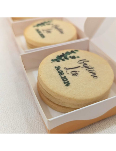 Mini Boite de 3 biscuits personnalisés