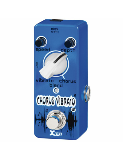 Pedale x-vive chorus vibrato bleu