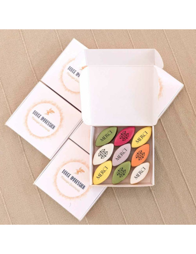 Mini-Boite de calissons personnalisés - La colorée