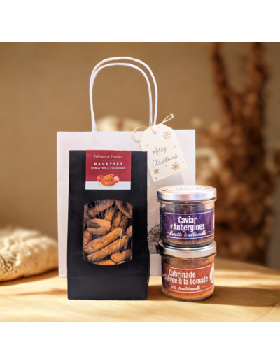 Petit panier garni - Sachet gourmand de Noël