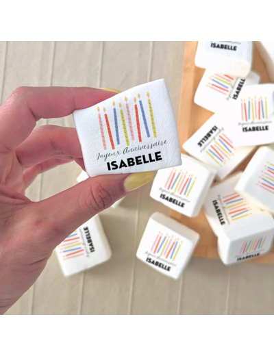 Guimauves personnalisées en vrac – Cadeau invité anniversaire