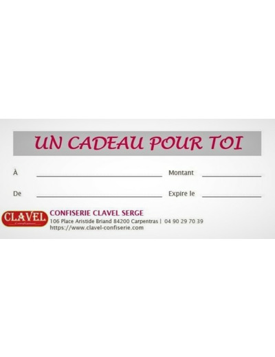 Bon Cadeau Clavel Boutique