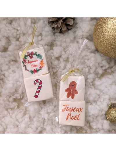 Guimauves personnalisés de Noël