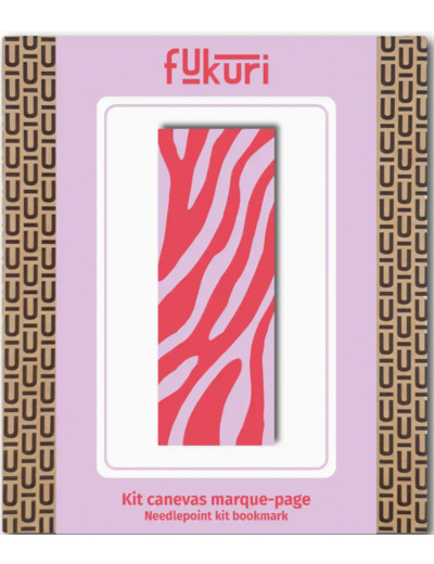 Kit Canevas - DIY -  marque page Zèbre