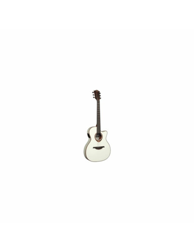 Lag guitare folk slim electro ivory