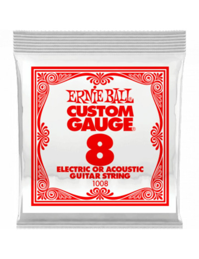 Ernie ball corde acier plein 008