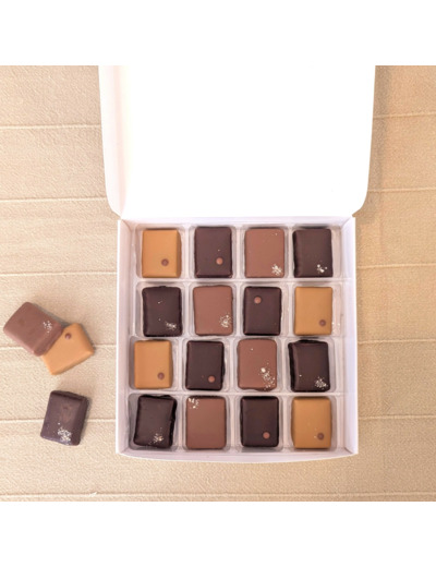 16 Chocolats Valrhona - Coffret gourmand de Noël