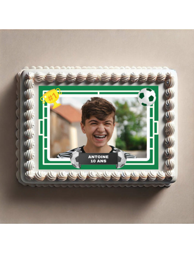 Feuille comestible  terrain de foot et photo
