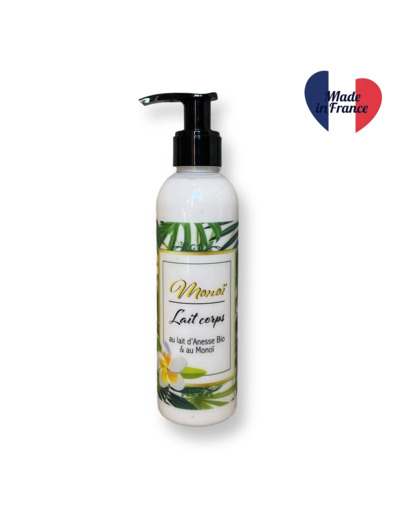 Lait corporel au lait d’ânesse bio-monoï 200ml