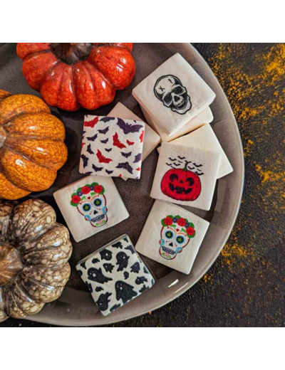 Lot 8 guimauves personnalisées Halloween