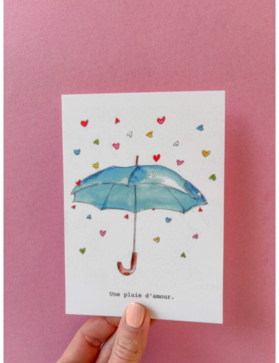 Carte postale La Pluie d’amour