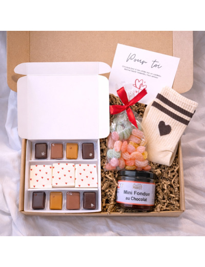 Box romantique - Cadeau personnalisé et gourmand
