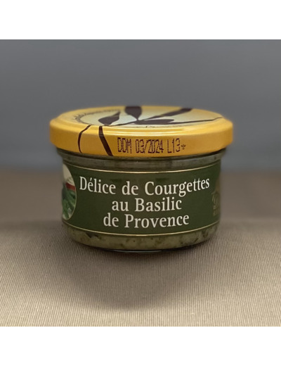 Délice de courgettes au basilic de Provence, 90g