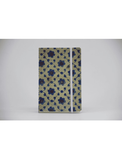 Carnet A6 - Fleurs bleues