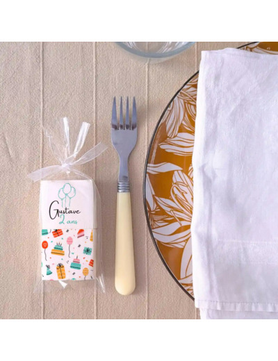 Guimauves personnalisées en sachet – cadeau invité anniversaire