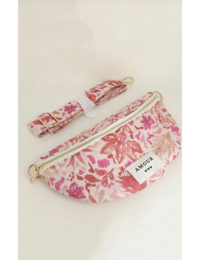 Sac banane fleuri